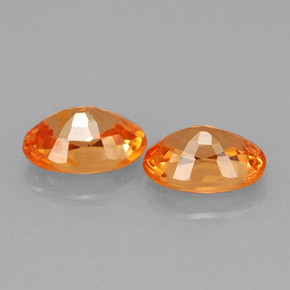 Achetez naturel ct orange grenat spessartite gems, coupe ovale, en provenance mozambique chez gemselect. en stock, livraison internationale!