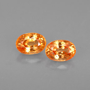 Achetez naturel ct orange grenat spessartite gems, coupe ovale, en provenance mozambique chez gemselect. en stock, livraison internationale!