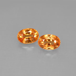 Achetez naturel ct orange grenat spessartite gems, coupe ovale, en provenance mozambique chez gemselect. en stock, livraison internationale!
