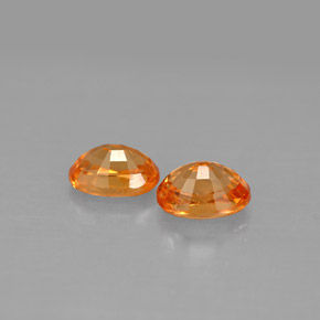 Achetez naturel ct orange grenat spessartite gems, coupe ovale, en provenance mozambique chez gemselect. en stock, livraison internationale!