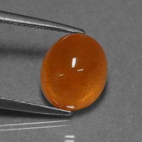 Grenat spessartite orange naturelle transparent, 6,24 ct, transparent / translucide