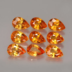 Achetez naturel ct Mandarine Orange Grenat Spessartite gems, En forme de poire, En provenance Mozambique chez GemSelect. En stock, livraison internationale!