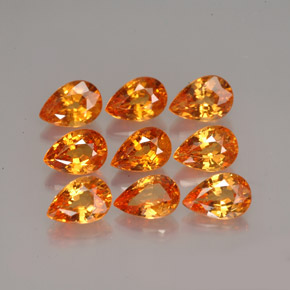 Achetez naturel ct Mandarine Orange Grenat Spessartite gems, En forme de poire, En provenance Mozambique chez GemSelect. En stock, livraison internationale!