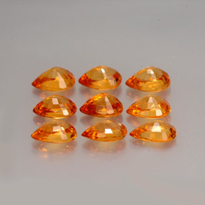 Achetez naturel ct Mandarine Orange Grenat Spessartite gems, En forme de poire, En provenance Mozambique chez GemSelect. En stock, livraison internationale!