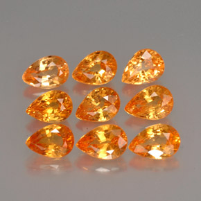 Achetez naturel ct orange grenat spessartite gems, en forme de poire, en provenance mozambique chez gemselect. en stock, livraison internationale!