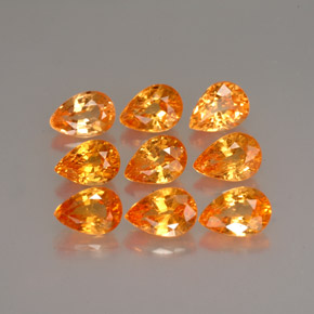 Achetez naturel ct orange grenat spessartite gems, en forme de poire, en provenance mozambique chez gemselect. en stock, livraison internationale!