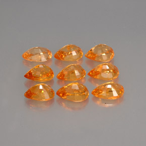 Achetez naturel ct orange grenat spessartite gems, en forme de poire, en provenance mozambique chez gemselect. en stock, livraison internationale!