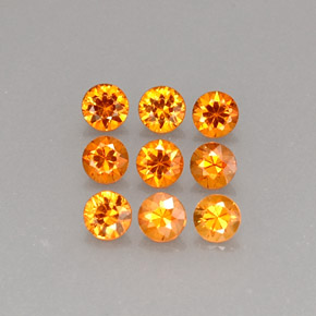 Achetez naturel ct orange grenat spessartite gems, coupe roude, en provenance mozambique chez gemselect. en stock, livraison internationale!