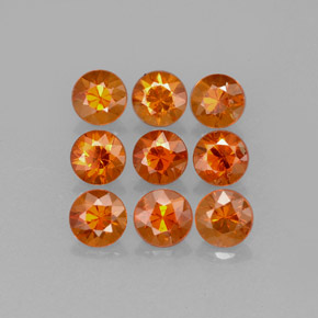 Achetez naturel ct orange grenat spessartite gems, coupe roude, en provenance mozambique chez gemselect. en stock, livraison internationale!