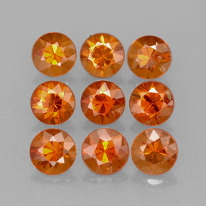 Achetez naturel ct orange grenat spessartite gems, coupe roude, en provenance mozambique chez gemselect. en stock, livraison internationale!