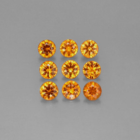 Achetez naturel ct orange grenat spessartite gems, coupe roude, en provenance mozambique chez gemselect. en stock, livraison internationale!