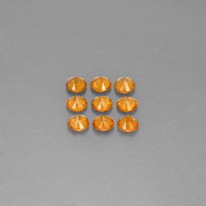 Achetez naturel ct orange grenat spessartite gems, coupe roude, en provenance mozambique chez gemselect. en stock, livraison internationale!