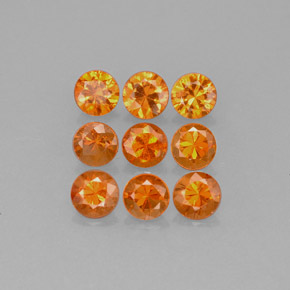 Achetez naturel ct orange grenat spessartite gems, coupe roude, en provenance mozambique chez gemselect. en stock, livraison internationale!
