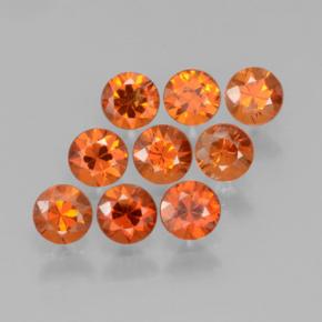 Achetez naturel 2,58ct orange grenat spessartite gems, coupe roude, en provenance mozambique chez gemselect. en stock, livraison internationale!