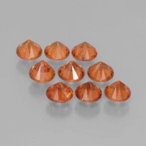 Achetez naturel 2,58ct orange grenat spessartite gems, coupe roude, en provenance mozambique chez gemselect. en stock, livraison internationale!