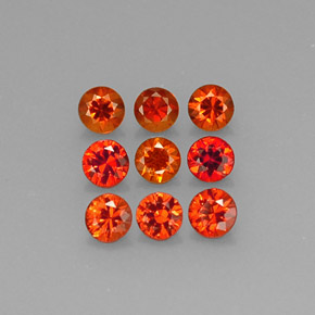 Achetez naturel ct orange grenat spessartite gems, coupe roude, en provenance mozambique chez gemselect. en stock, livraison internationale!
