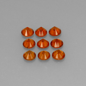 Achetez naturel ct orange grenat spessartite gems, coupe roude, en provenance mozambique chez gemselect. en stock, livraison internationale!