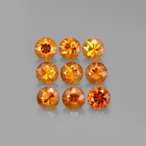 Achetez naturel ct orange grenat spessartite gems, coupe roude, en provenance mozambique chez gemselect. en stock, livraison internationale!