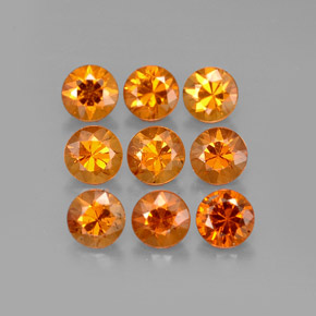 Achetez naturel ct orange grenat spessartite gems, coupe roude, en provenance mozambique chez gemselect. en stock, livraison internationale!