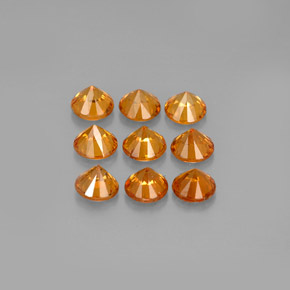 Achetez naturel ct orange grenat spessartite gems, coupe roude, en provenance mozambique chez gemselect. en stock, livraison internationale!