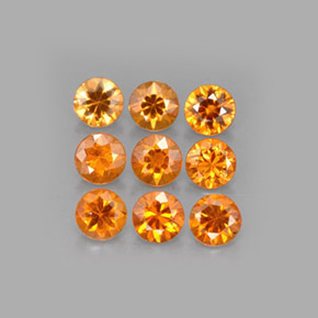 Achetez naturel ct orange grenat spessartite gems, coupe roude, en provenance mozambique chez gemselect. en stock, livraison internationale!