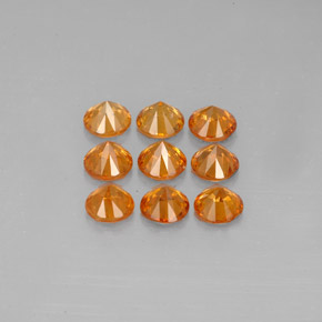 Achetez naturel ct orange grenat spessartite gems, coupe roude, en provenance mozambique chez gemselect. en stock, livraison internationale!