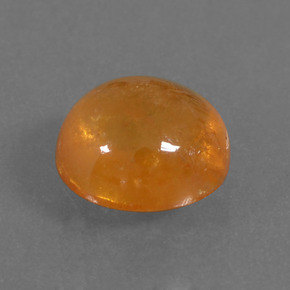 Grenat spessartite orange naturelle coupe ovale, 1,88 ct, translucide