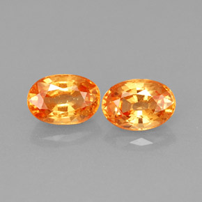Achetez naturel ct orange grenat spessartite gems, coupe ovale, en provenance mozambique chez gemselect. en stock, livraison internationale!