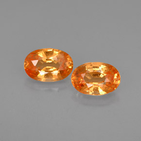 Achetez naturel ct orange grenat spessartite gems, coupe ovale, en provenance mozambique chez gemselect. en stock, livraison internationale!