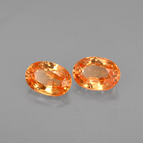Achetez naturel ct orange mandarine grenat spessartite gems, coupe ovale, en provenance mozambique chez gemselect. en stock, livraison internationale!
