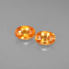 Achetez naturel ct orange grenat spessartite gems, coupe ovale, en provenance mozambique chez gemselect. en stock, livraison internationale!