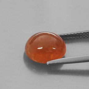 Grenat spessartite orange naturelle transparent, 6,14 ct, transparent / translucide