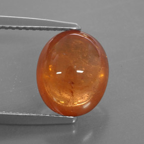 Grenat spessartite orange naturelle transparent, 6,01 ct, transparent / translucide