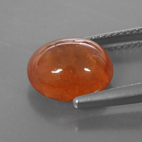 Grenat spessartite orange naturelle transparent, 6,01 ct, transparent / translucide