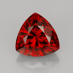 Grenat spessartite orange naturelle trillion, 4,48 ct, VVS-VS
