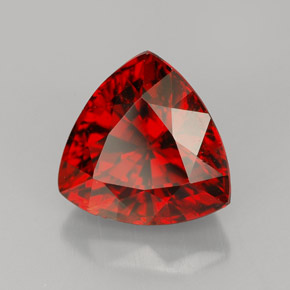 Grenat spessartite orange naturelle trillion, 4,48 ct, VVS-VS