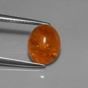 Grenat Spessartite Orange naturelle Transparent, 4.66 ct, Transparent / Translucide