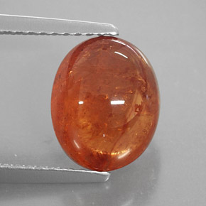 Grenat Spessartite Orange naturelle Transparent, 4.91 ct, Transparent / Translucide