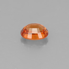 Grenat Spessartite Mandarine Orange naturelle Coupe ovale, 0.73 ct, VVS-VS