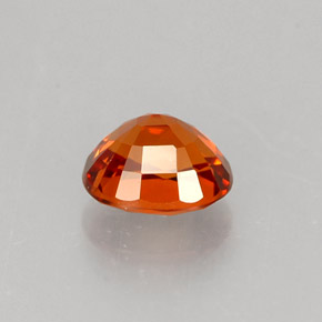 Grenat spessartite orange naturelle coupe ovale, 0,83 ct, VVS-VS