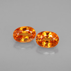 Achetez naturel ct orange grenat spessartite gems, coupe ovale, en provenance mozambique chez gemselect. en stock, livraison internationale!