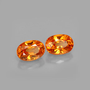 Achetez naturel ct orange grenat spessartite gems, coupe ovale, en provenance mozambique chez gemselect. en stock, livraison internationale!
