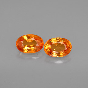 Achetez naturel ct orange grenat spessartite gems, coupe ovale, en provenance mozambique chez gemselect. en stock, livraison internationale!