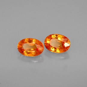Achetez naturel ct orange grenat spessartite gems, coupe ovale, en provenance mozambique chez gemselect. en stock, livraison internationale!