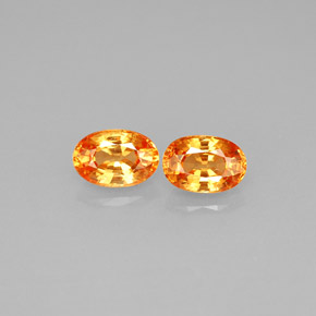 Achetez naturel ct orange grenat spessartite gems, coupe ovale, en provenance mozambique chez gemselect. en stock, livraison internationale!