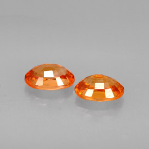 Achetez naturel ct orange grenat spessartite gems, coupe ovale, en provenance mozambique chez gemselect. en stock, livraison internationale!