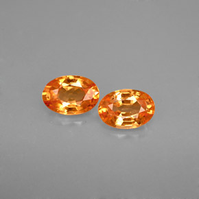 Achetez naturel ct Orange Grenat Spessartite gems, Coupe ovale, En provenance Mozambique chez GemSelect. En stock, livraison internationale!