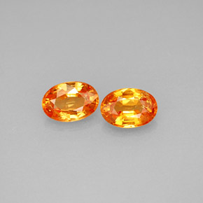Achetez naturel ct orange grenat spessartite gems, coupe ovale, en provenance mozambique chez gemselect. en stock, livraison internationale!
