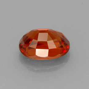 Grenat spessartite orange naturelle coupe ovale, 1,33 ct, VS