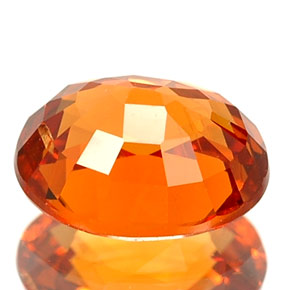 Grenat Spessartite Mandarine Orange naturelle Coupe ovale, 1.36 ct, VS